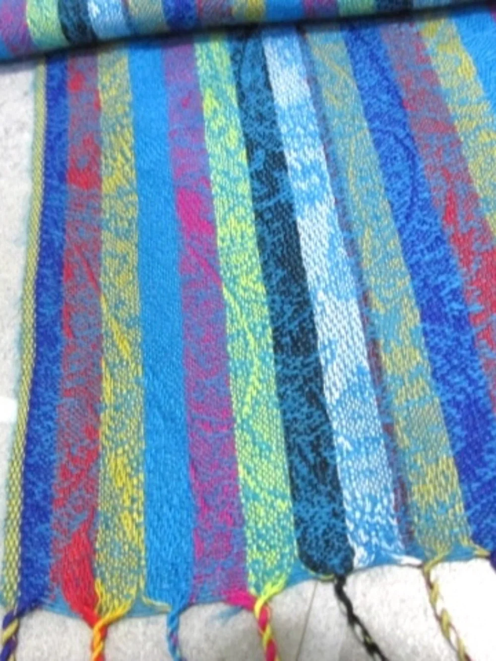 Multicolored Striped Boho Scarf/Wrap